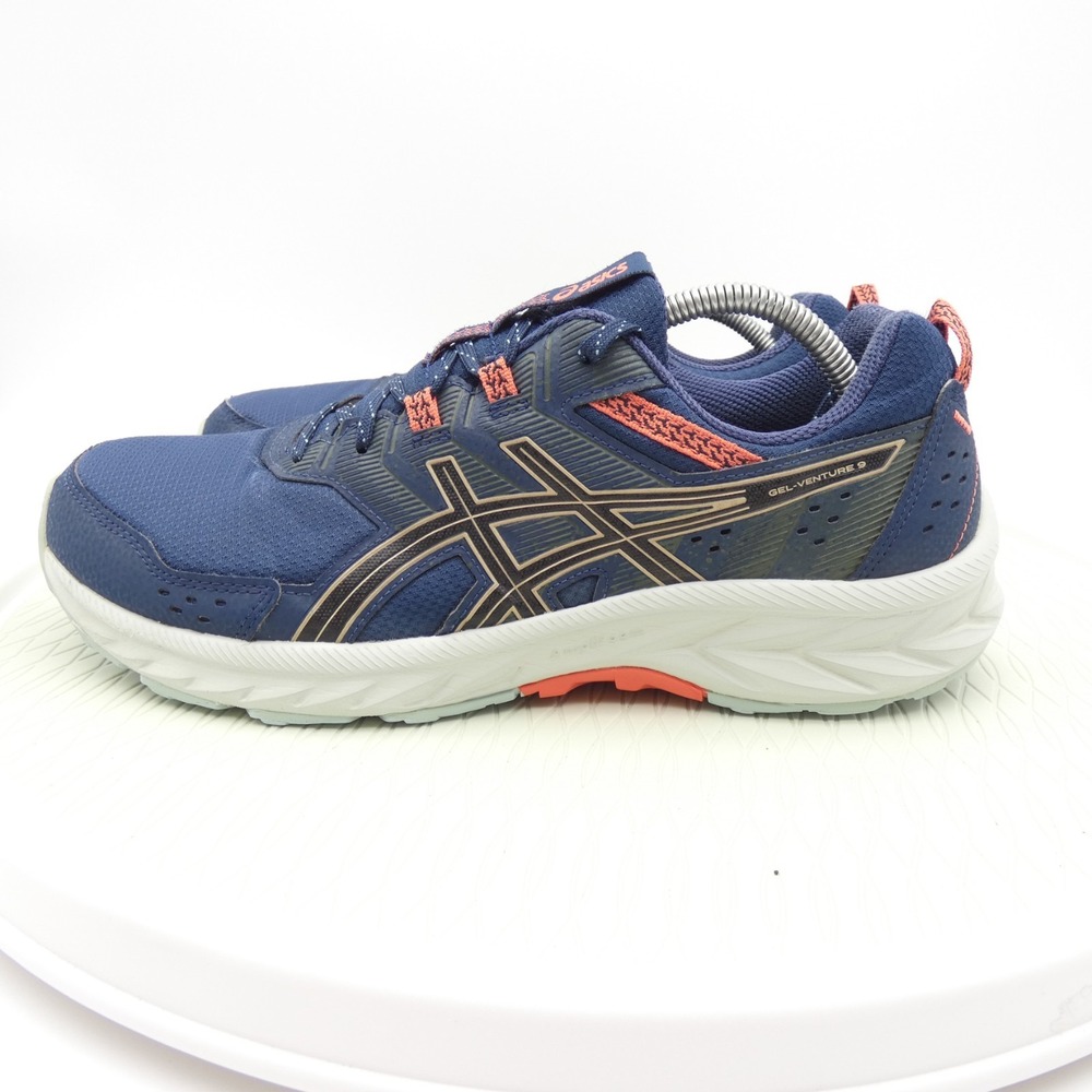Asics Gel-Venture 9 1011B486 Mens US 11 Running Shoes Blue Athletic Sneakers - Picture 3 of 9